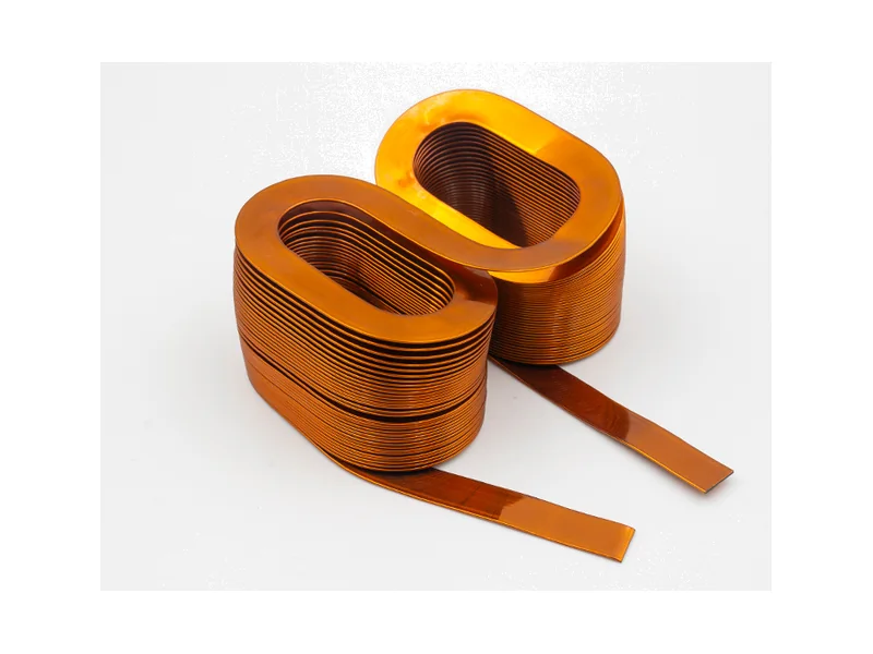 Custom flat wire inductor coil manufactured by KATOY