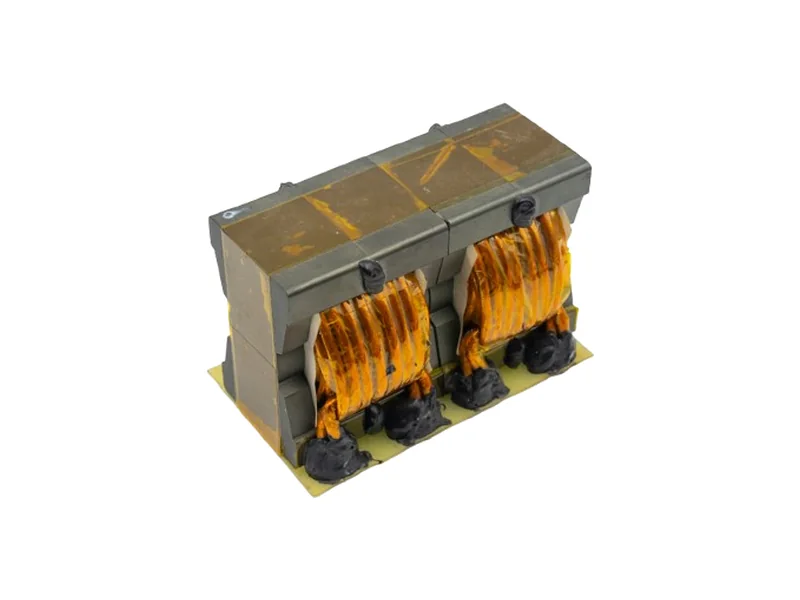 Custom dual-section high-frequency transformer manufactured by KATOY