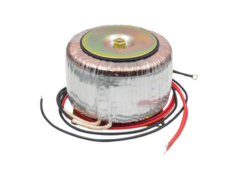 Custom toroidal transformer with mounting plate manufactured by KATOY