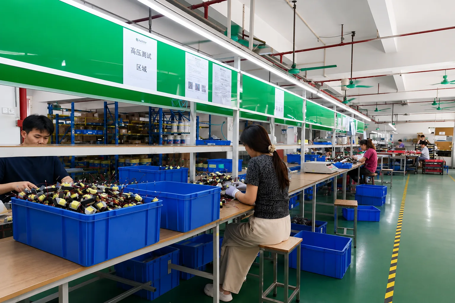 Custom transformer assembly at KATOY Electronics