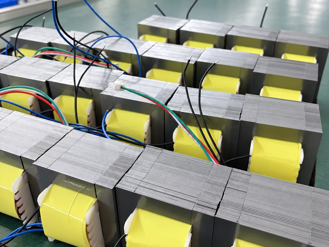 EI laminated-core low-frequency transformers in production at KATOY