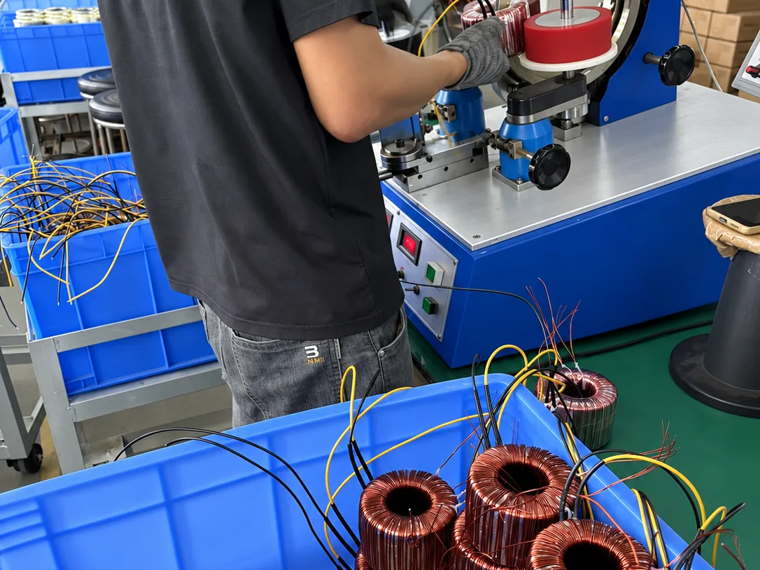 Magnetic component winding process at KATOY